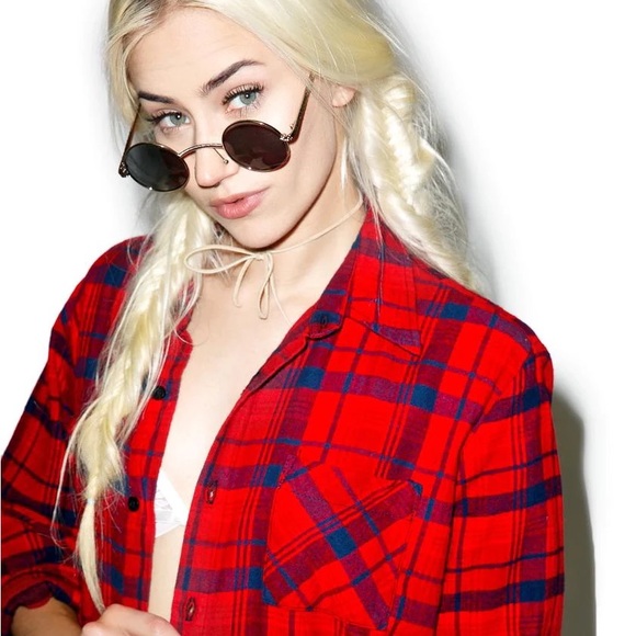 Jac Vanek Flannel ♥️💙 - Picture 6 of 8